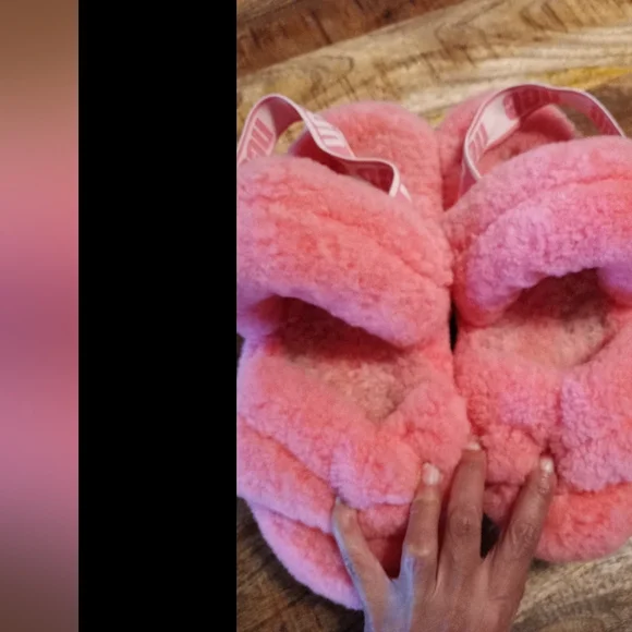 4/$20 UGG Hot Pink Fluffita Platform Sandals - Picture 16 of 16